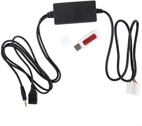 In-Dash-Media-Adapter mit USB und Kartenleser für Honda Accord 2003–2011 Civic CRV Pilot Odyssey Element S2000 werkseitig installiertes Radio