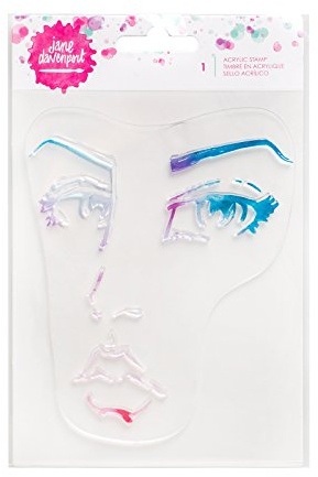 Jane Davenport Mixed Media 1 Piece Acrylic Stamp, Clear