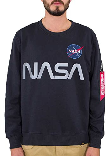 Alpha Industries Herren Alpha Industries NASA Reflective Sweater Sweatshirt für Herren Sweatshirt (1er Pack)