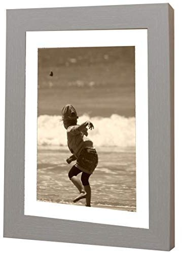 Bilderrahmen Fotorahmen 50x60 cm Grau bilderrahmen zum aufhängen MDF picture frames Farbe und 40 verschiedene Größen wählbar ohne Passepartout Rahmen Ayleen