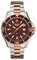 Swiss Alpine Military by Grovana Swiss Alpine Military Herrenuhr Analog Quarz 7040 Edelstahl, Bic-pink/braun/braun - 1156sam, Armband