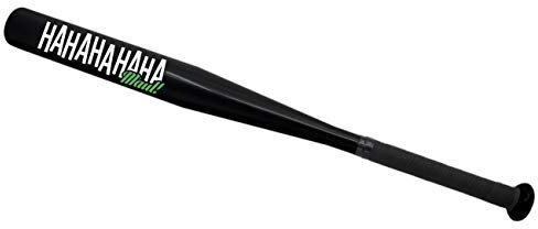 Baseballschläger schwarz Hahahahaha Maul Aluminium 65 cm lang Sportgerät