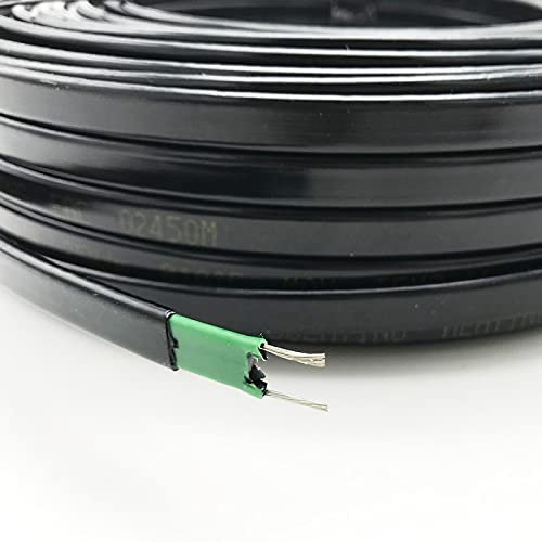 KEPOHK 12V 24V 110V 220 Volt Wasserleitung Frostschutz Frostschutz-Heizkabel für selbstregulierendes elektrisches Dach Heizungskabel 24V25W 5m
