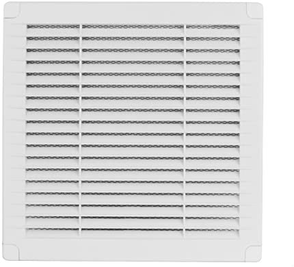 Lüftungsgitter eckig mit Insektenschutz 200 x 200 mm weiß