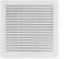 VONLIS Lüftungsgitter Insektenschutz Abluftgitter Kunststoff eckig Gitter Zuluft Abluft 200 x 200 mm weiß