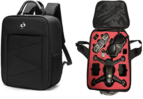 Tragbarer Rucksack Kompatibel für DJI FPV, Stoßfeste Aufbewahrungstasche für FPV Drone Full Set Zubehör - Schwarz