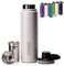 The Tea Spot Steepware Tea Tumbler,Tea Thermos, 22oz, Fog Grey- Travel Bottle with Tea Infuser for Loose Leaf Tea or Iced Coffee - Sleek Double-Walled Insulated Bottle