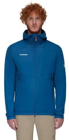Mammut Herren Mammut Ultimate Vii So Hooded Jacket Deep Ice M Softshelljacke, deep ice, M