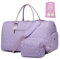 Sac de Voyage Femme Sac de Sport, Sac Maternité pour Maman avec Compartiment à Chaussures et Trousse de Toilette Grand Mommy Weekend Travel Cabine Bag, Lavande Violette.