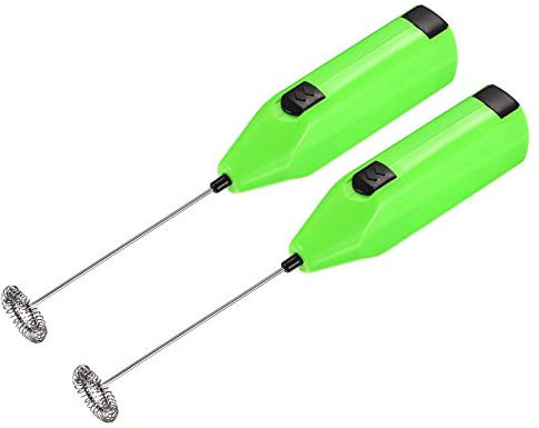 sourcing map 2Stk. Elektrischer Tumbler-Rührer, tragbarer Mini-Mixer, batteriebetriebenes Rühren, Grün für DIY-Glitzer-Tumbler-Becher