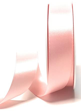 s.dekoda Satinband 25m x 25mm Rosa Schleifenband Dekoband Satin