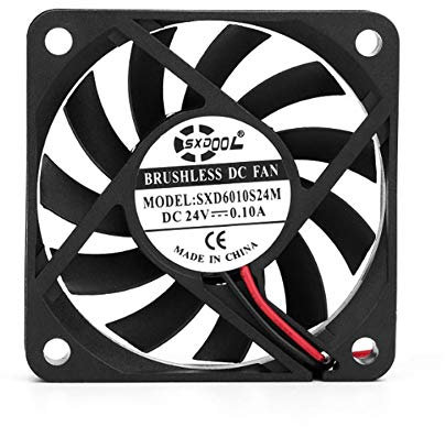 cooling fan for SXDOOL SXD6010S24M 60mm 60x60x10mm slim DC 24V 0.10A axial case servier inverter cooling fan 2-wire