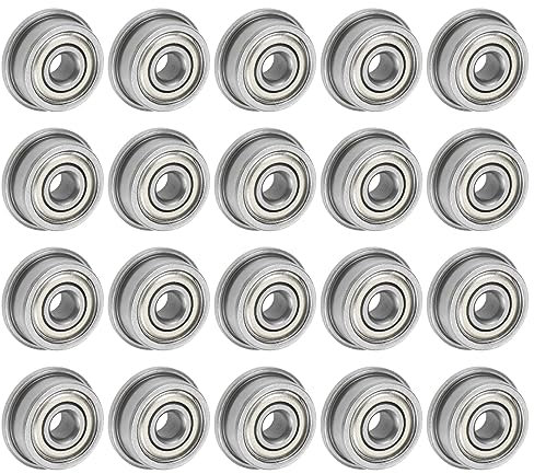 QUARKZMAN F623ZZ Geflanscht Kugel Lager 3x10x4mm Doppel Abgeschirmt Chrom Stahl Flansch Lager 20Stk