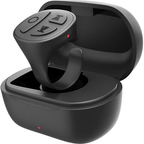 TikTok Scroll - Mando a distancia Bluetooth inalámbrico TikTok Page Turner, mando a distancia para selfies Bluetooth, anillo deslizante con ajuste de volumen para Samsung iPhone iPad