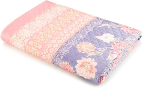 Bassetti POSILLIPO Tagesdecke aus 100% Baumwolle in der Farbe Lavendel L1, Maße: 265x255 cm - 9328452, Lila