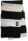Enzo Castellano Juventus Winterschal offizielles Produkt große Streifen weiß schwarz 100% Acryl 25 x 180 cm Modell 131029 Juve B, Schwarz , One size