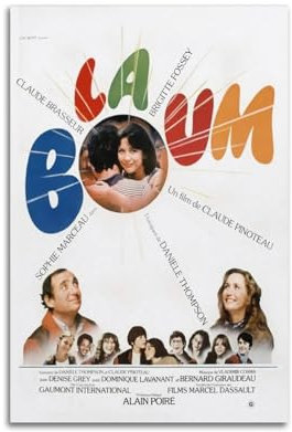 szzmyo La Boum Filmposter, dekoratives Gemälde, moderne ästhetische Leinwand, Poster, Schlafzimmer-Kunst, Wohnzimmer, Dekoration, Poster, 30 x 45 cm, ungerahmter Stil