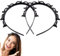 2 Stück Haarreif mit Klammern, Hair Twister Clip Haarreifen, Double Bangs Hairstyle Hairpin, Aushöhlen Twist Braid Headband, Haarnadeln Friseurbedarf, Haarband mit Clips