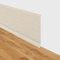 Weichsockelleiste selbstklebend PVC Sockelleisten flexible Sockelleiste selbstklebend 10cm breit Fussleisten Bodenleisten Vinyl Wandsockelleiste (Beige Holzmaserung, 10cm×12m)