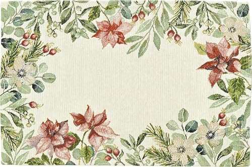 Sander - Gobelin Tischset - Poinsettia/Weihnachtsstern- 32 x 48cm