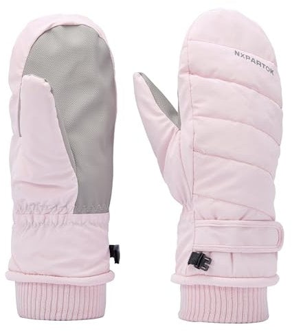 xyzmilz Skihandschuhe Damen Handschuhe Winter Fäustlinge Winterhandschuhe Winddicht Wasserdicht Thermohandschuhe Warm Touchscreen Handschuhe, Sporthandschuhe für Radfahren Wandern Laufen Skifahren