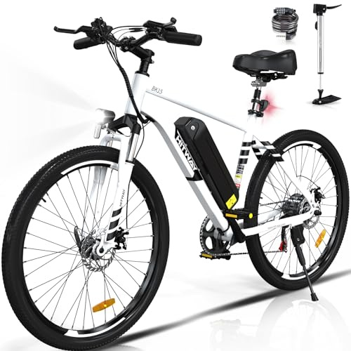 HITWAY E Bike Elektrofahrrad E-Mountainbike, 26 E-Fahrrad, StVZO Pedelec, 250W Motor 36V12Ah abnehmbaren akku, 7 Gänge ebike, Reichweite bis zu 35-90km