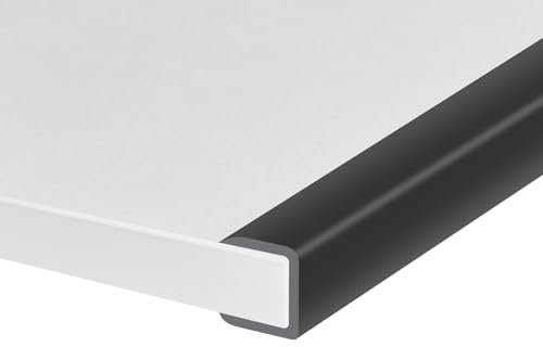 Gummikantenprofil, selbstklebender U-Profil-Kantenschutz für Sperrholz, Schrank, flexibler Kantenschutz für Holzplatten, Größe 16 mm, passend für 14–17 mm, Länge 3 m, schwarz