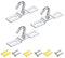 AJinacious 3 Pack Ceiling Hook, 70mm Heavy Duty Ceiling Light Base Plate Chandelier Hook Screws Mount, Pendant Fitting for European Lamps Ceiling Fans Lanterns, Flower Basket Decoration Holder