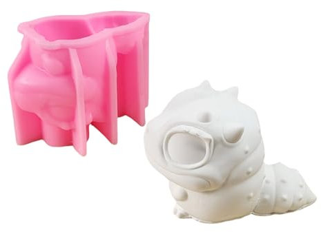 Moldes de silicona con figuras de animales para hacer jabón hecho a mano, resistentes a la temperatura, moldes de silicona de cemento y yeso