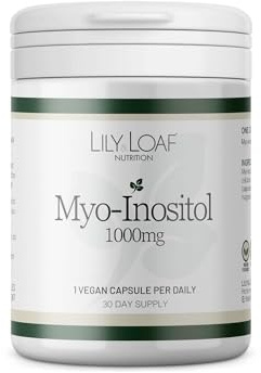 Myo-Inositol 1000mg – 30 Day Supply – Hormonal & Reproductive Health Support – Gluten-Free, Vegan & Vegetarian Friendly – Mood, Metabolism & Ovarian Function Supplement