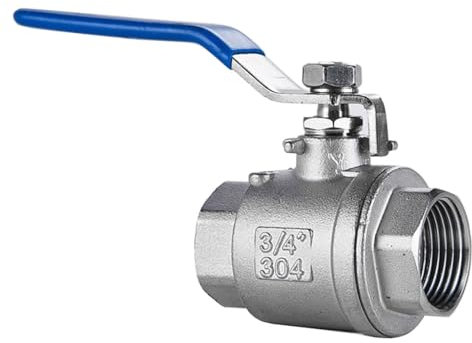 CPDHJMZO Kugelhahn 1PCS Edelstahl-Kugelhahn 1/4 3/8 1/2 3/4 1 2-teiliger Wasser-Innengewinde-Rohrventilschalter DN8-DN40(1 Inch)