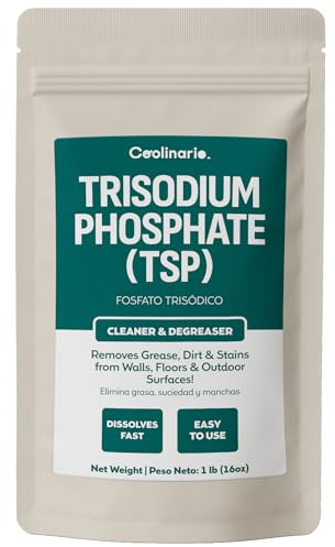 Coolinario Trisodium Phosphate - TSP Cleaner (1 LB) Heavy-Duty Cleaner & Degreaser for Walls, Floors & Outdoor Surfaces | Removes Grease, Dirt & Stains | Ideal for Home & Industrial Use