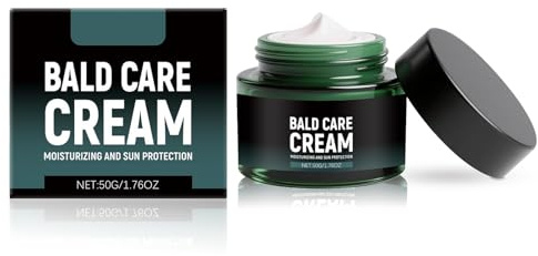Glatzencreme, Pflegende Glatzenpflege, Kopfhaut Pflege Creme, Pflegende und Kopfhautpflege für Männer mit Glatze, Natürlicher Anti-Glanz-Effekt, Feuchtigkeitsspendend, Hautcreme Männer (1)