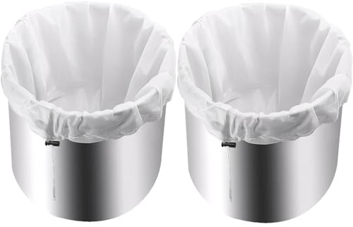 Jelly Bag for Jam Making 2-Pack Fine Mesh Filter with Drawstring Cider Press Equipment Homebrewing Winemaking Yogurt Strainer 66x56cm(2 Pack)