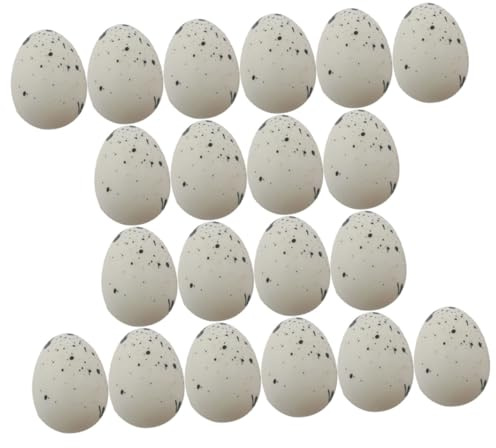 MOLUCKFU 50 Stück Ostereier Schaumstoff Deko Eier Osterei Simulation Foto Requisiten Selbstgemacht Ostern