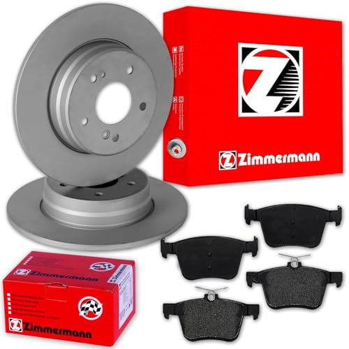 Zimmermann Bremsscheiben + Beläge hinten | 600.3241.20 + 25008.165.1 für Golf 7 5T A3 8V TT
