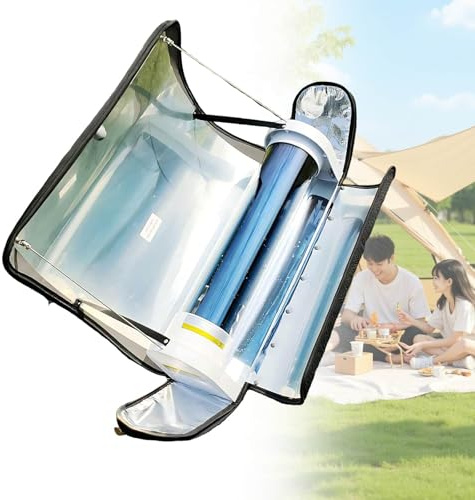 Cuisinière Solaire Portable Avec Barbecue Intégré, Four Pliable Capacité 4,5 L Sans Fumée