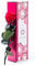 Rose-Te-Amo Vera rosa imperforabile (27,5 cm di altezza) -3 anni di conservabilità senza acqua - con biglietto d'auguri scaricabile conservata - rosa eterna, rosso
