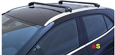 autoSHOP Vitara Dachträger für Auto Gepäckträger 1600 Viva 2 integriert schwarz für Auto