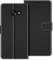 COODIO Handyhülle für Samsung Galaxy A3 2017, Flip Case aus Kunstleder und TPU mit Magnetverschluss, Kartenfächern und Standfunktion, Schwarz