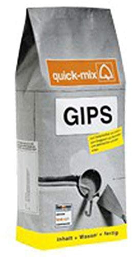 Gips G 6kg - Zum Verschließen von Dübeln und Löchern - zum Glätten von Unebenheiten - Elektroinstallationen und Malerarbeiten