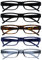 The Reading Glasses Company OPULIZE ACE Lesebrille für Damen und Herren - 5er-Pack - Schmaler Rechteckiger Rahmen - Komfort Federscharniere - Kratzfest - Schwarz Braun Schildpatt Blau Grau +2.50