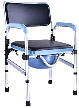 Chaise Toilettes,Imperméable Siège de Pliable Portable Toilette Personnes/Femme Enceinte/Handicapé