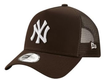 New Era New York Yankees MLB Cap Trucker verstellbar Basecap Kappe Baseball braun NY Snapback Mesh - One-Size