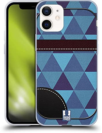 Head Case Designs A la Moda Saquito Caso Funda de Gel Suave Compatible con Apple iPhone 12 Mini