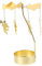 SOLUSTRE Gold Weihnachten Kerzenhalter Teelicht Karussell Drehbarer Kerzenständer Eisen Kerzenleuchter Engel Anhänger Vintage Metall Teelichthalter Weihnachtsdeko Windlichthalter