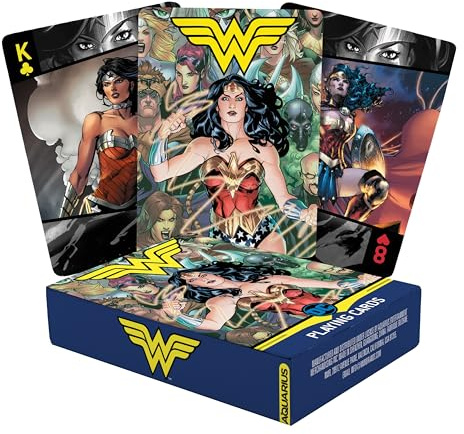 Aquarius Dc Comics Wonder Woman Spielkarten Stilisiert Kartenspiel für Ihre Lieblings Kartenspiele - Offiziell Lizenziert Dc Comics Merchandise & Collectibles