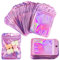 Mylar Folienbeutel Folienbeutel Geruchssichere,100 Pieces Aluminiumfolie Beutel mit Reißverschluss Zip Beutel Folie für Essenslager Party Süßigkeit Plätzchen Seife Tasche für Partygeschenke (7.5X10cm)