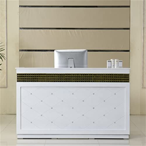 ChengBeautiful Rezeption Europäischer Stil Schönheitssalon Bekleidungsgeschäft Kurze Atmosphäre Barzähler Einfaches modernes Registrierkasse Überall Verwenden (Farbe : White1, Size : 120x45x100cm)