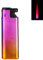 Turbofeuerzeug Rainbow Feuerzeug Gehäuse aus Metall rote Turboflamme Sturmfeuerzeug absolut windfest Gasfeuerzeug (Pink - 1 Feuerzeug)